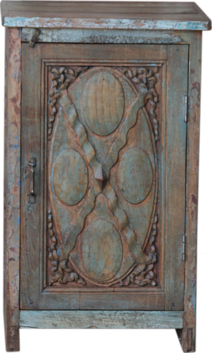 GURU SHOP Vintage Beistellschrank, Kommode, Nachttischschrank, Flurschrank - Modell S7, 61x41x37 cm