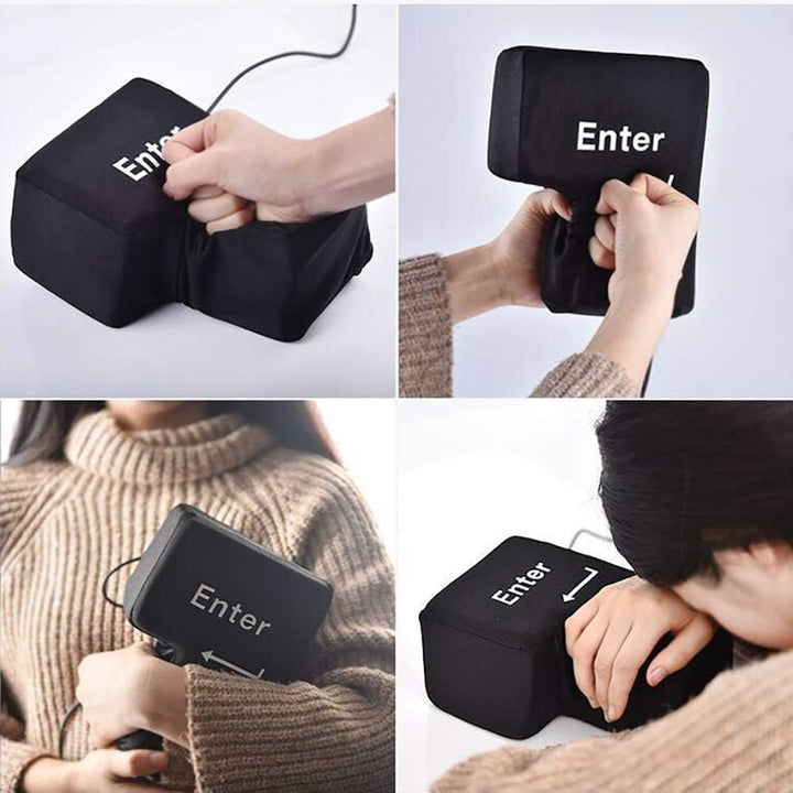 walenbily Enter Taste, Big Enter Enter Kissen Office Schaum Nickerchen Kissen Anti Stress Enter Tast