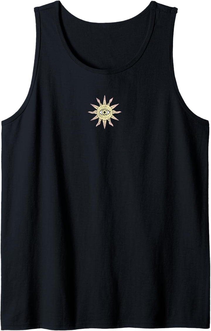Daydreamer Sun Burst Front Back Design Tank Top