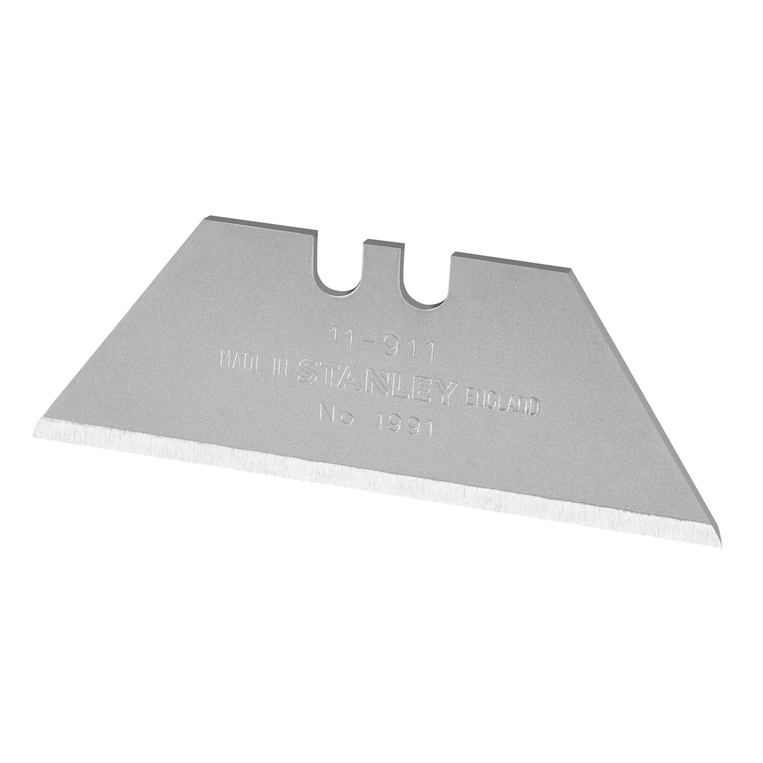 Stanley Trapezklingen 1991 (ohne Lochung, 0,45 mm Klingenstärke, 50 mm Klingenlänge, 100 Stück in ei
