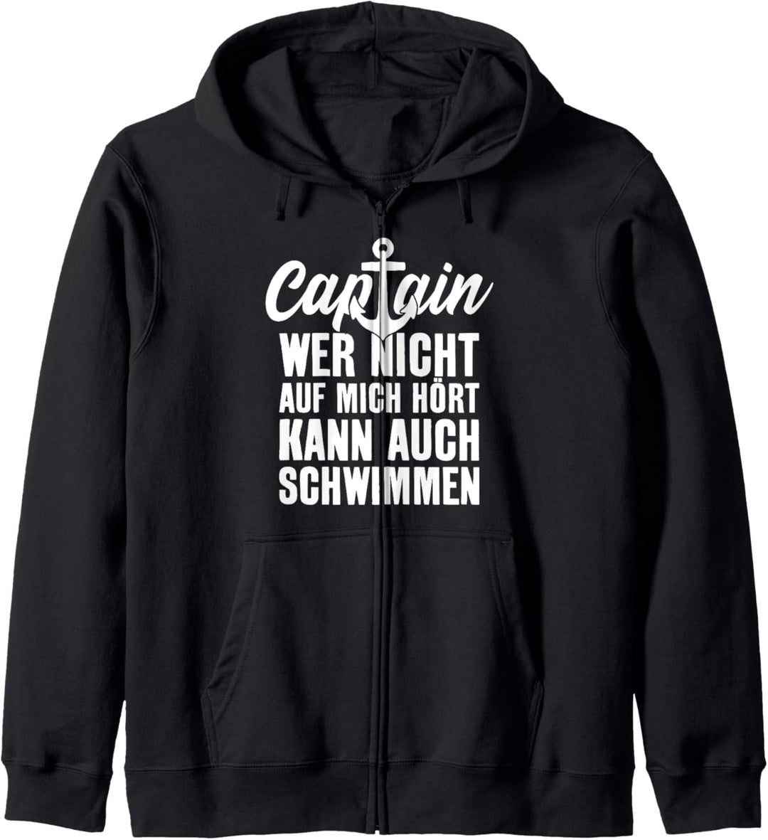 BOOT SEGLER CAPTAIN SEGELN KAPITÄN Kapuzenjacke