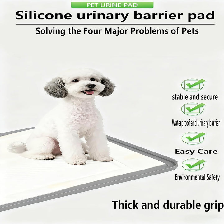 Waschbare Haustier Pads für Hunde und Welpen - Wiederverwendbare Silikon Urinmatte für Puppy, Mehrzw