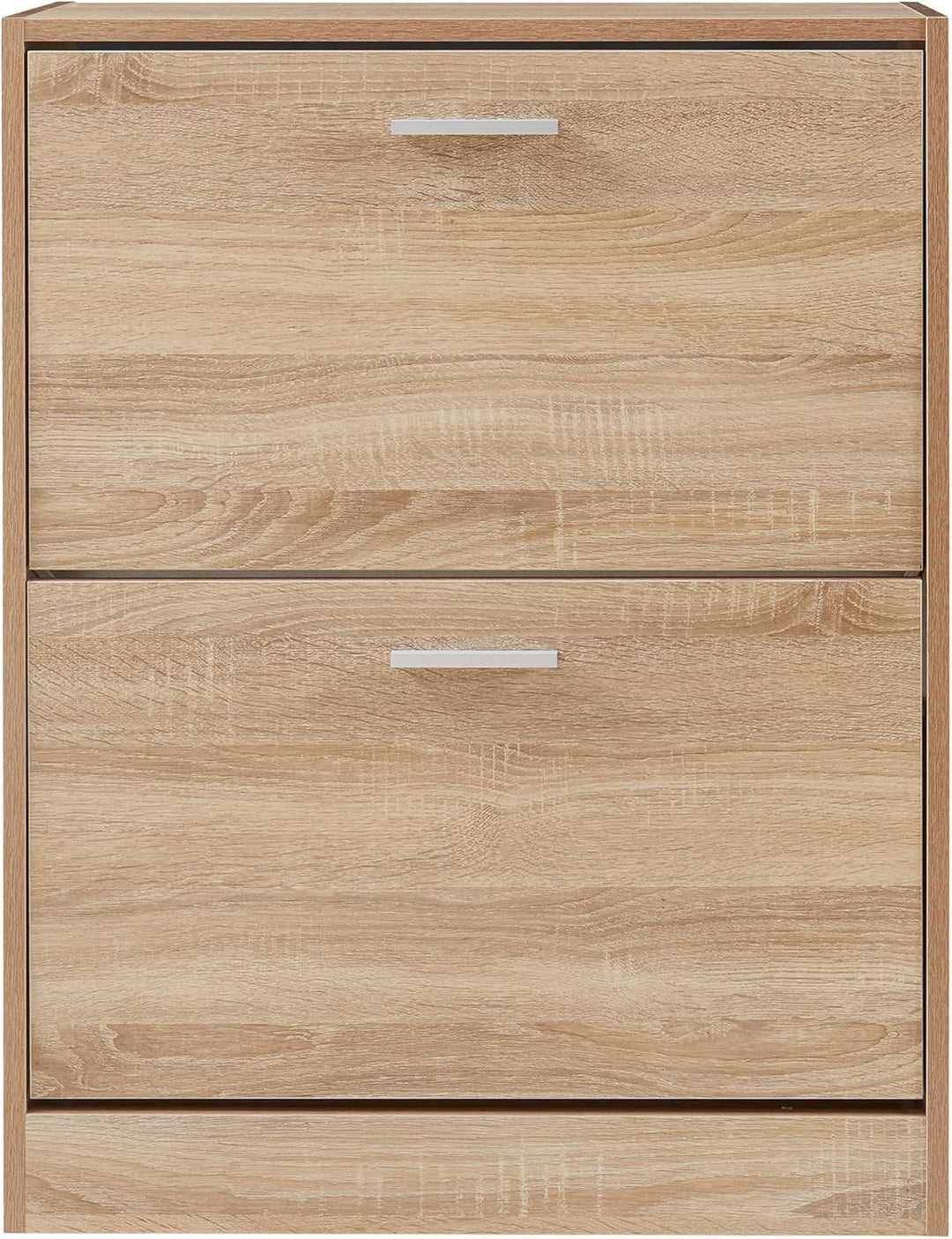 [en.casa] Schuhschrank Sykkylven Schuhkipper mit 2 Klappen Schuhkommode für 12 Paar Schuhe 81 x 63 x