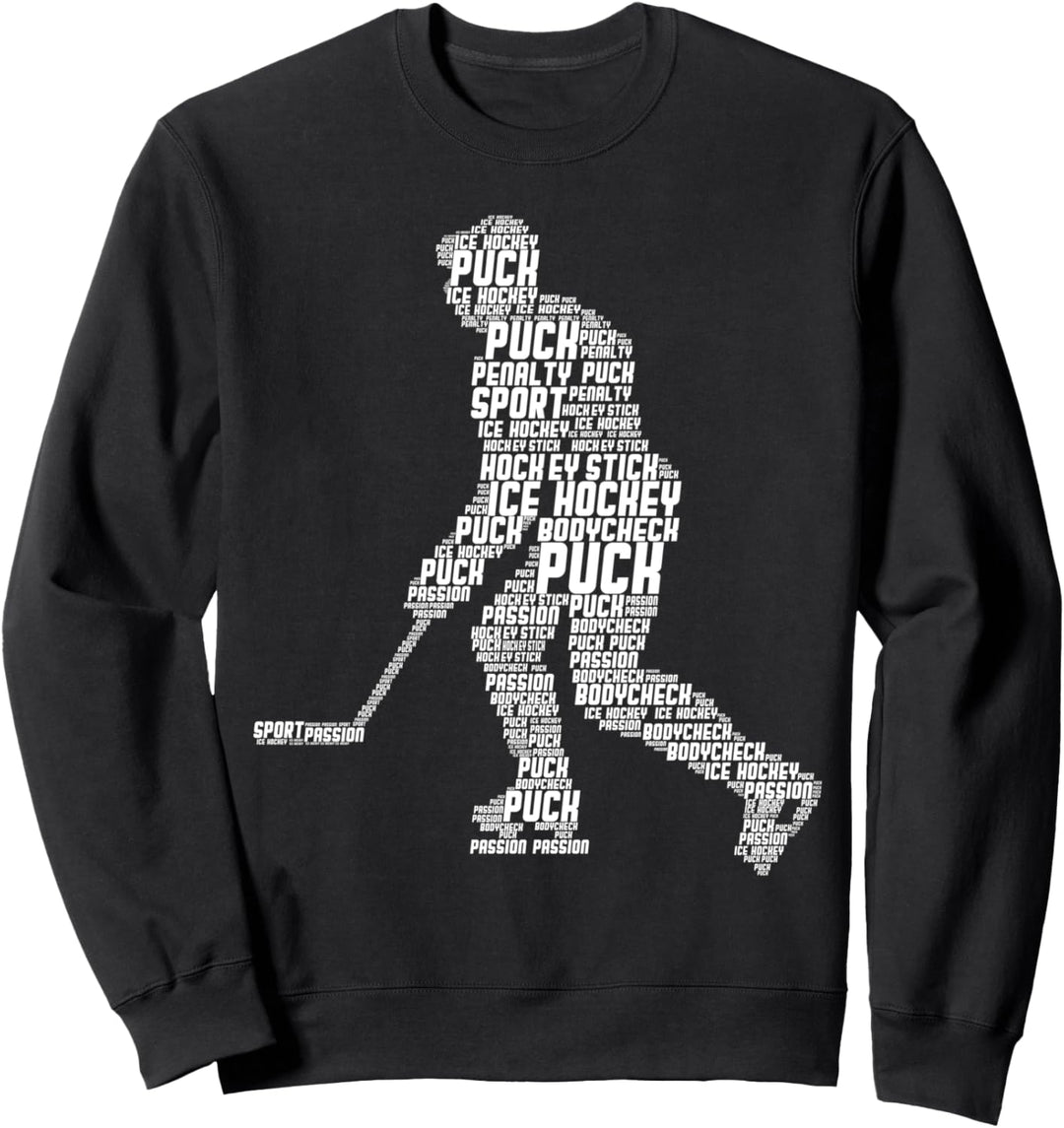 Eishockeyspieler Eishockey Männer Kinder Jungen Sweatshirt