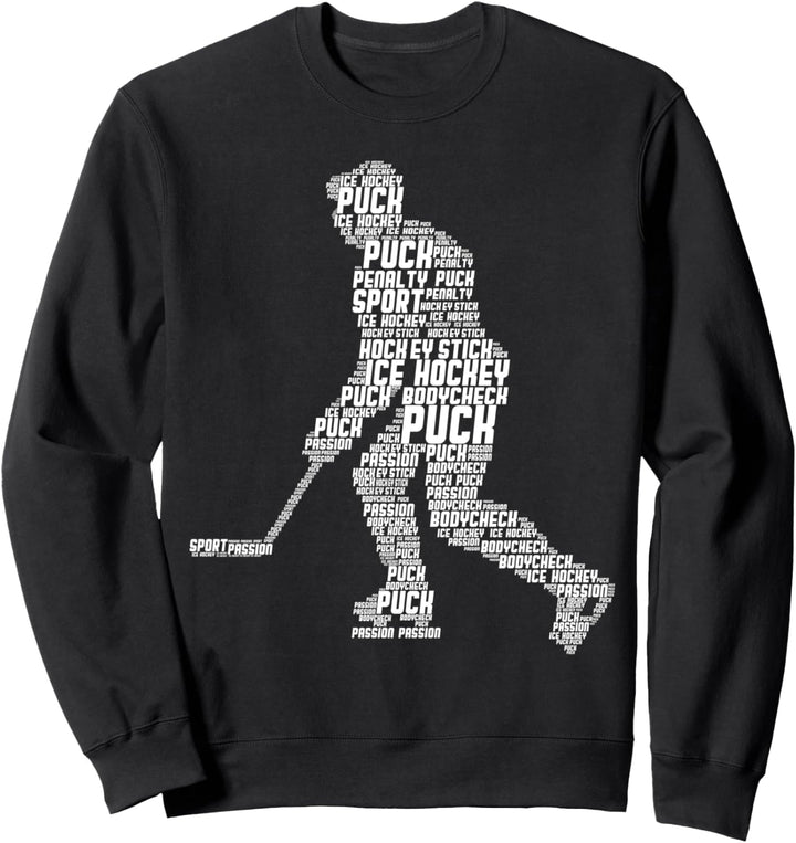 Eishockeyspieler Eishockey Männer Kinder Jungen Sweatshirt