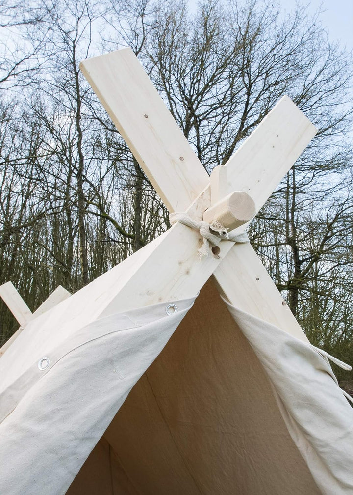 Battle-Merchant Wikingerzelt, 2 x 2.3 x 1.8 m, 350 GMS, naturfarben, OHNE Zeltstangen