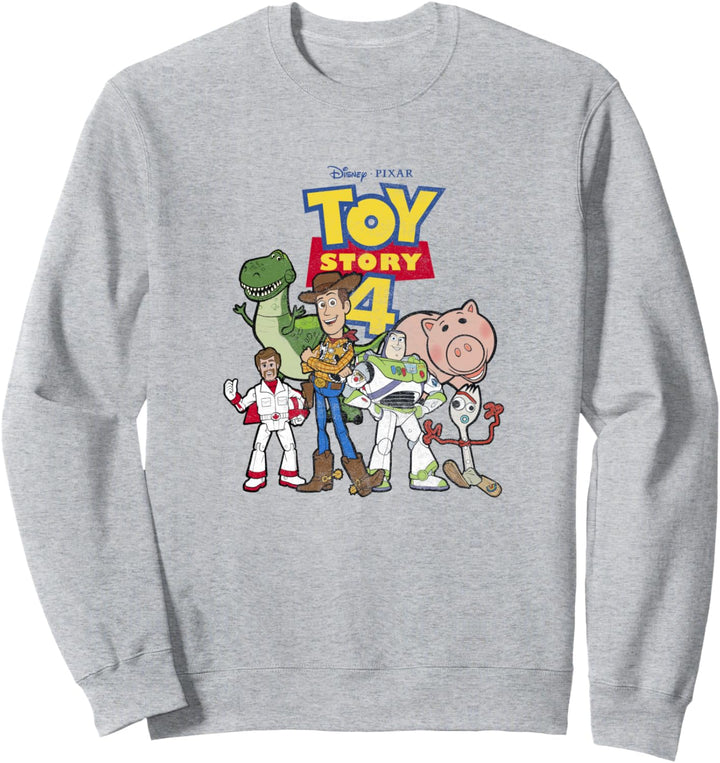 Disney Pixar Toy Story 4 New Group Shot Movie Logo Poster Sweatshirt