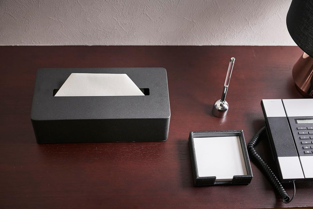 Tissue case - Tower - black Schwarz, Schwarz