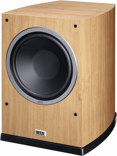 HECO Victa Prime Sub 252 A | Aktiver Heimkino-Subwoofer | 260mm Langhubtreiber mit max. 200 Watt, Fa