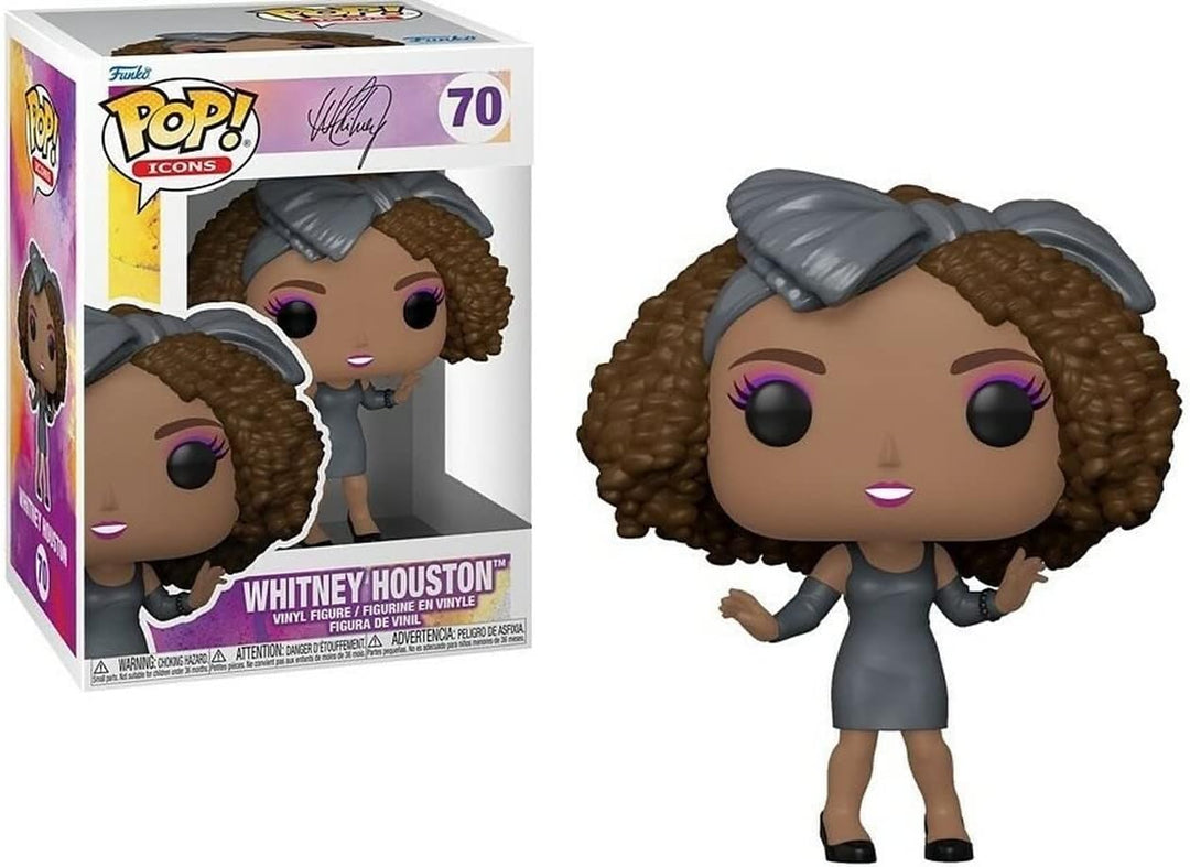 POP Icons: Whitney [Houston] – How Will I Know Funko Rocks Vinyl-Figur (gebündelt mit kompatibler Bo