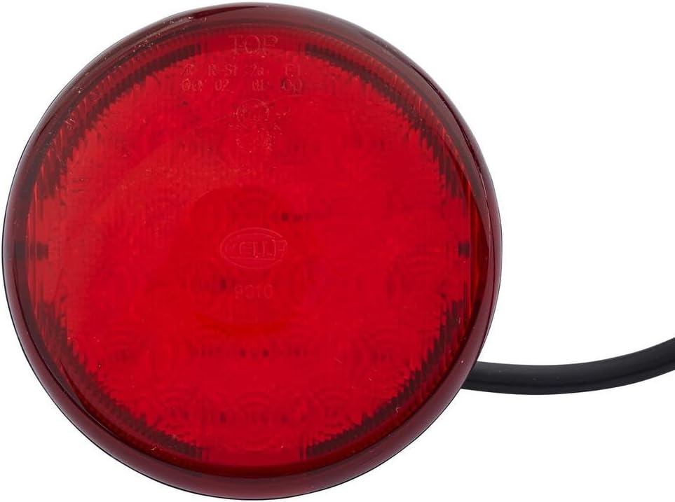 HELLA - Heckleuchte - 83mm - LED - 24/12V - Anbau/geschraubt - Lichtscheibenfarbe: rot - LED-Lichtfa