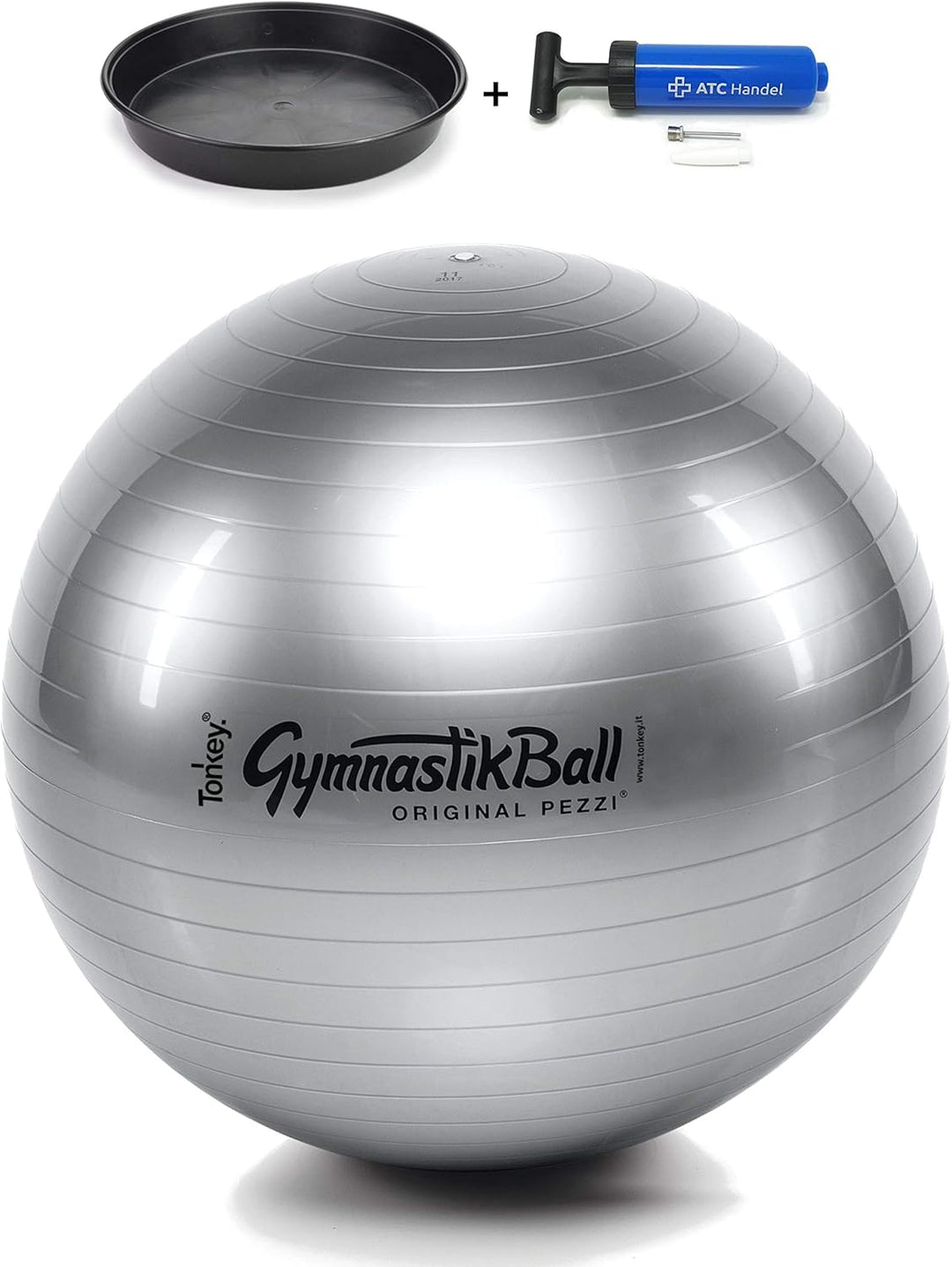 Original Pezzi Gymnastikball Standard Ø 42, 53, 65 & 75 cm in Allen Farben inkl. Ballschale und ATC