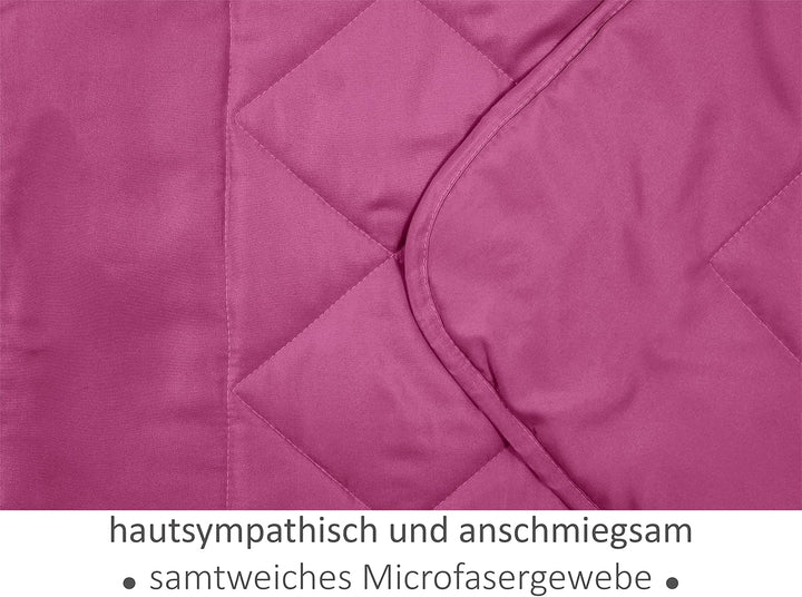 Sommerdecke 155x220 cm - dünne und leichte Bettdecke für den Sommer – Kühl schlafen – ideal für Camp