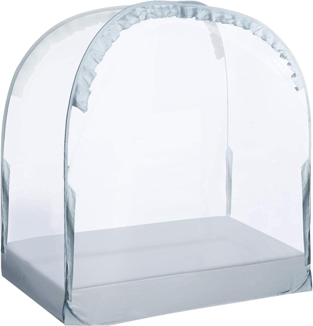 Kinderbett-Abdeckung, atmungsaktiv, Netzstoff, 70 x 130 x 140 cm, Bezaubernder Schlafschutz, Pop-Up-
