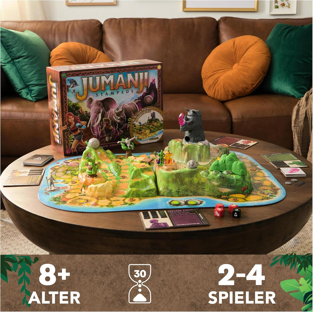 Spin Master Games - Jumanji Stampede - grosses kooperatives 3D-Abenteuerspiel für die ganze Familie,