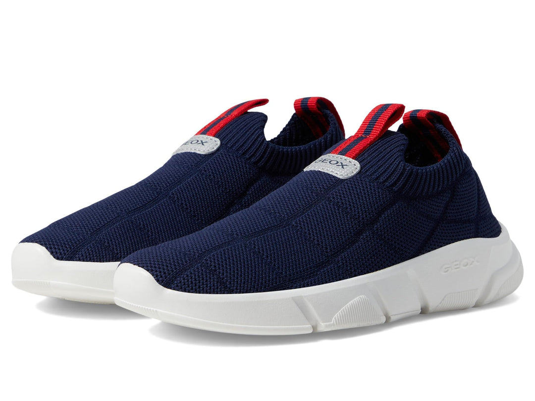 Geox Herren J Aril Boy A Sneakers, Navy Red