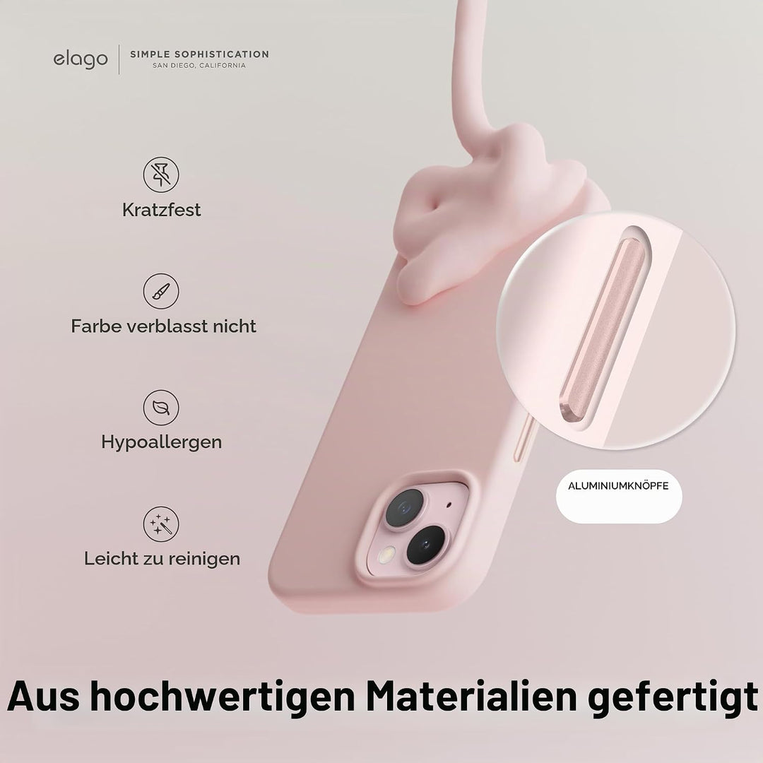 elago Magnetische Silikonhülle Kompatibel mit iPhone 15 Hülle, Kompatibel mit MagSafe Alles Zubehör,
