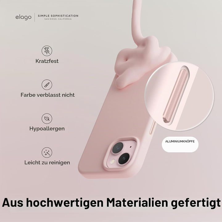 elago Magnetische Silikonhülle Kompatibel mit iPhone 15 Hülle, Kompatibel mit MagSafe Alles Zubehör,