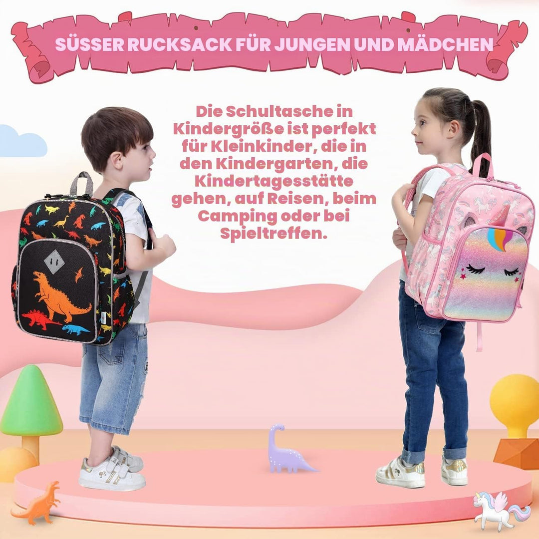 VASCHY Leichter Rucksack für Jungen und Mädchen, 11,5 l, wasserabweisend, mit reflektierendem Brustg