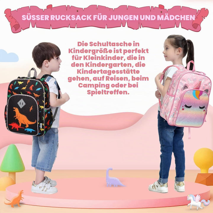 VASCHY Leichter Rucksack für Jungen und Mädchen, 11,5 l, wasserabweisend, mit reflektierendem Brustg