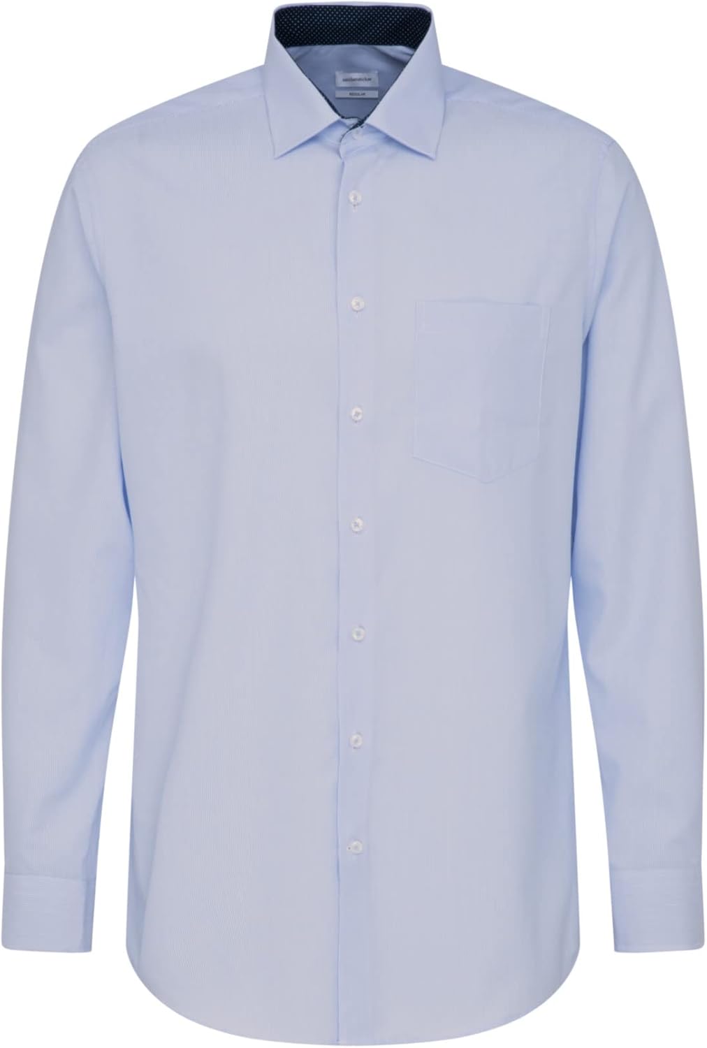 Seidensticker Herren Hemd 43 Hellblau, 43 Hellblau