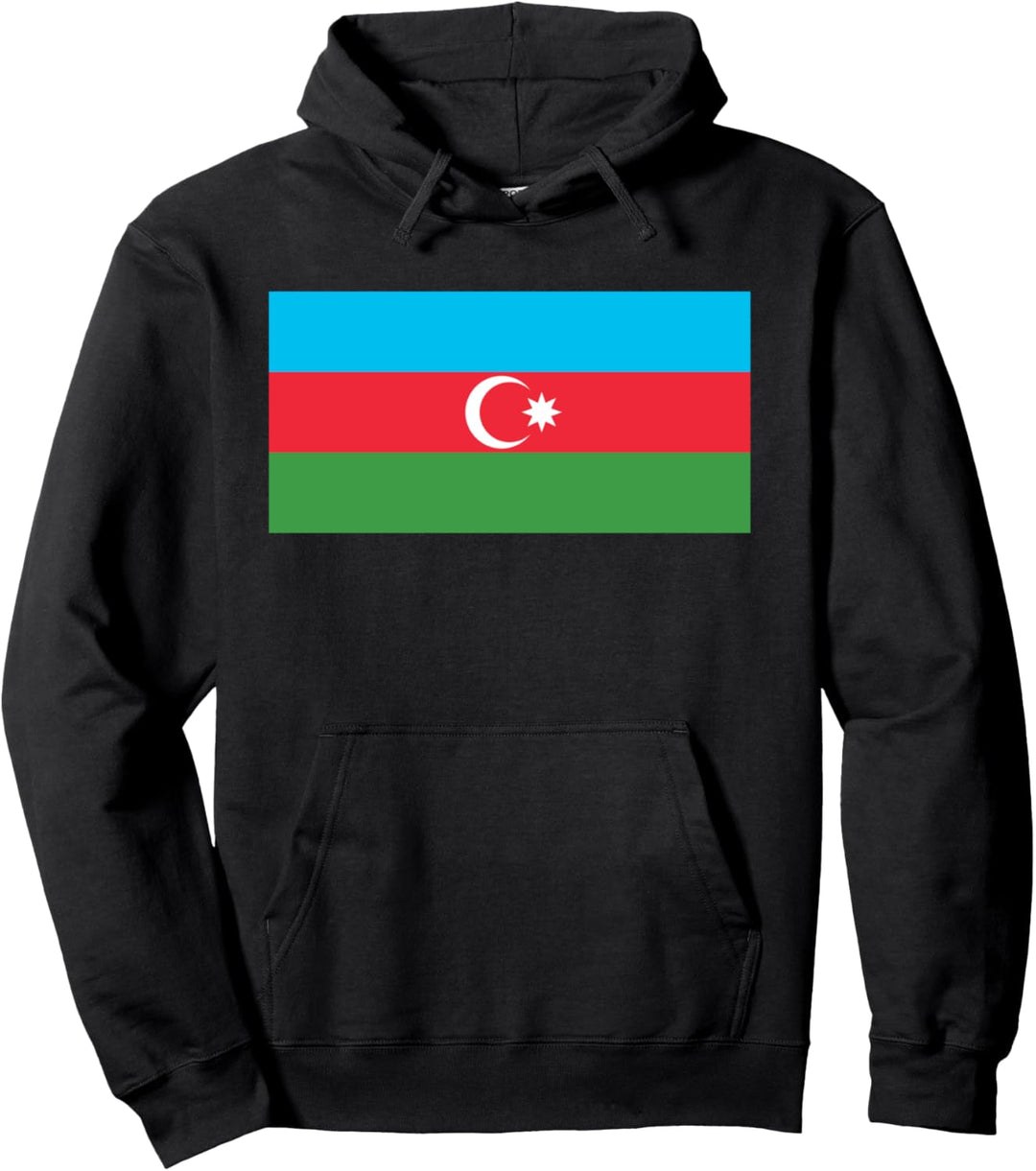 Aserbaidschanische Flagge von Aserbaidschan Pullover Hoodie
