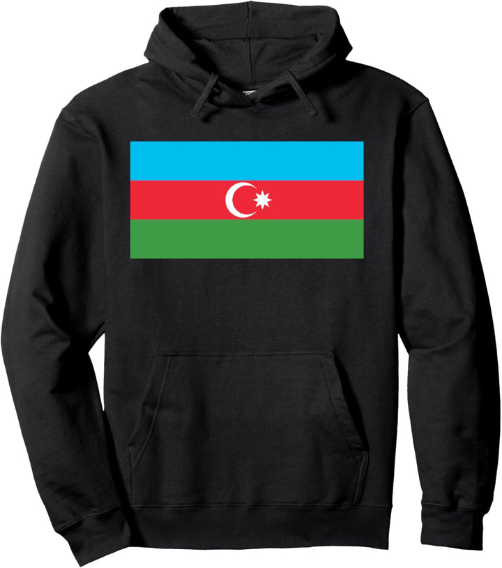 Aserbaidschanische Flagge von Aserbaidschan Pullover Hoodie
