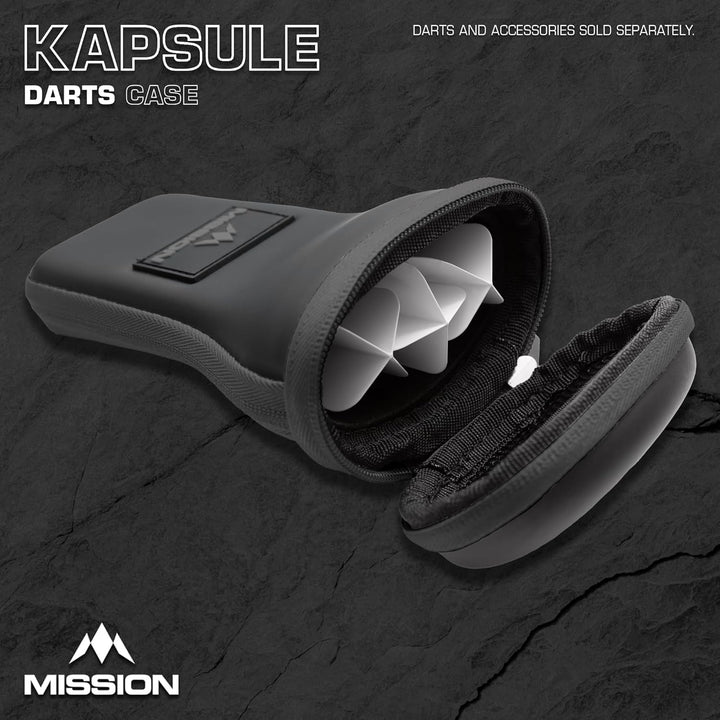 Mission Darts Kapsule EVA-Etui, mehrere Farboptionen, Dart-Etui, Aufbewahrungstasche., grau, Einheit