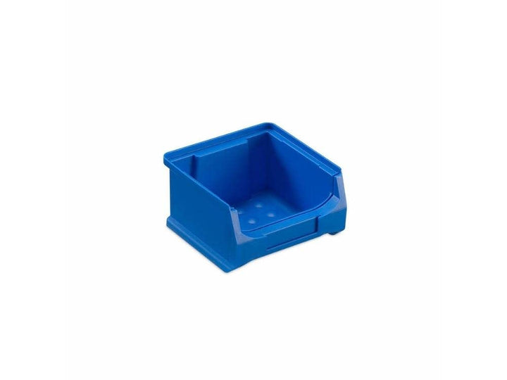 Blaue Sichtlagerbox 1.0 | HxBxT 6x10x10cm | 0,4 Liter | Sichtlagerbehälter, Sichtlagerkasten, Sichtl