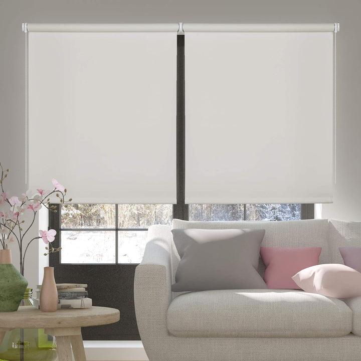STORESDECO Verdunkelungsrollo Fensterrollo Blackout, Rollo für Fenster und Tür | Beige, 80 cm x 180