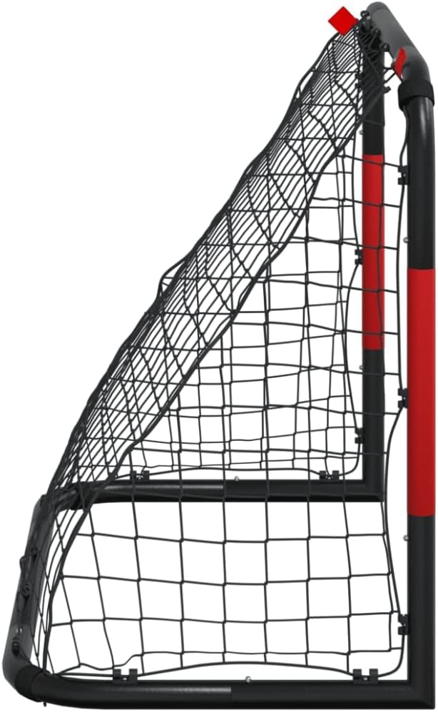 Fussballtor 90x48x71 cm für Garten, Stahl Fussballtor mit Netz für Kinder und Erwachsene, Robustes T