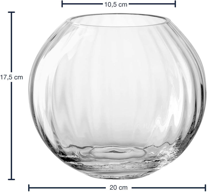 LEONARDO HOME Kugelvase POESIA 17,5 cm, 038940, Glas
