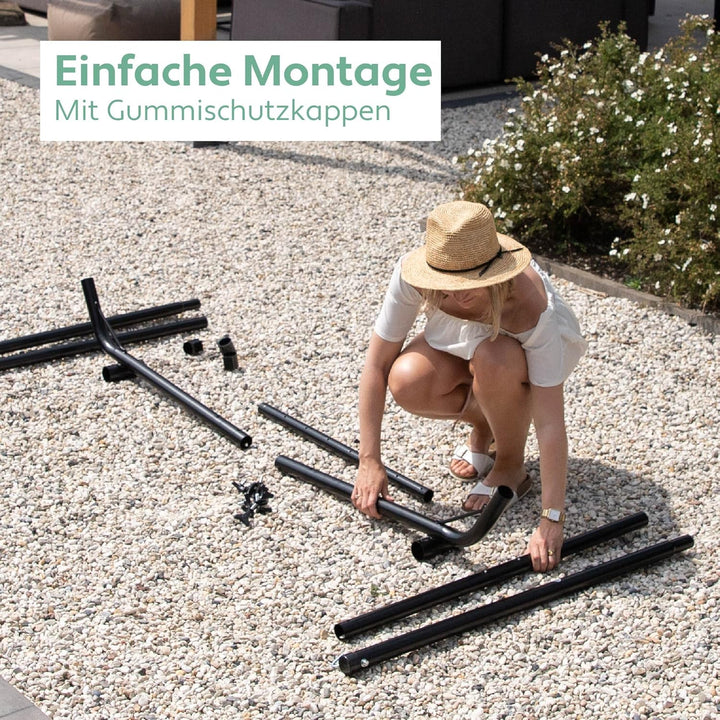 VITA5 Hängemattengestell Outdoor - Hängemattengestell für Hängematten - Stabile Stahl Hängematte mit