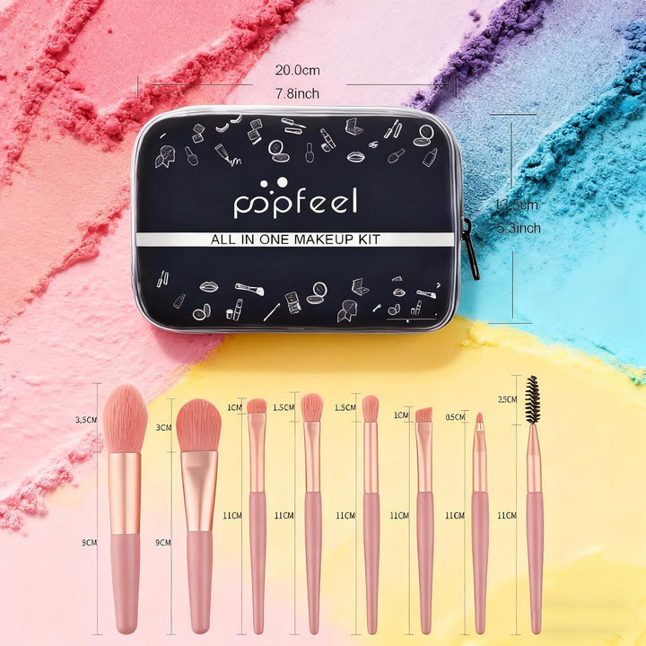 Vielseitiges Make-up-Set, Holzsammlung Cosmetics Schminkkoffer Reisekosmetik-Set Geburtstag Weihnach