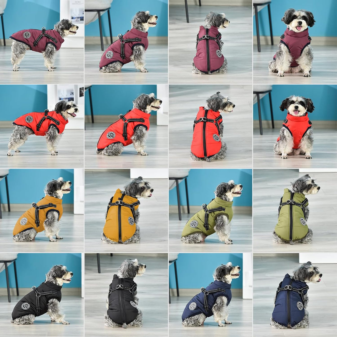Hundejacke Winterweste Jacken Hundemantel Hundepullover Haustier Skifahren Kostüm Ärmellose Baumwoll