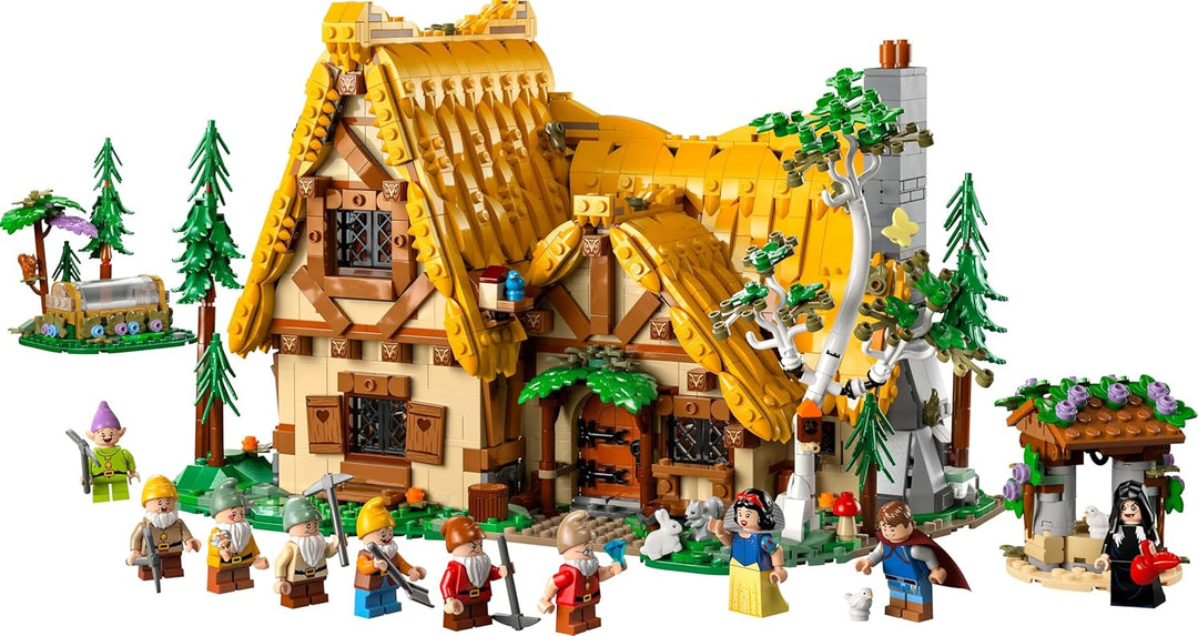 Lego Konstruktionsspielzeug Disney Die Hütte von Schneewittchen und den Sieben Zwergen 43242 Schneew