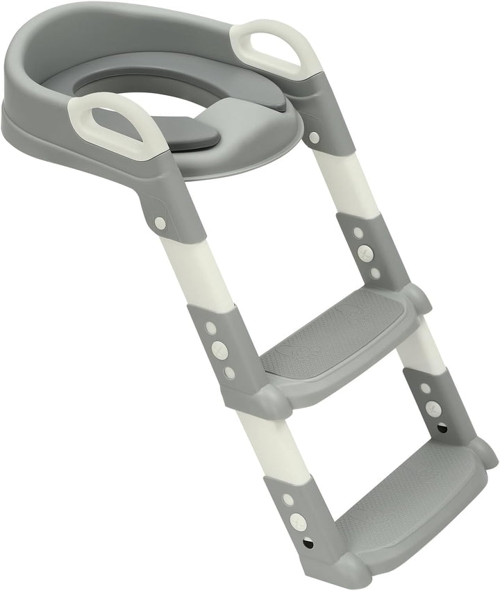 Toilettensitz Baby mit Treppe Kinder Toilettentrainer, Toilettensitz Kinder, mit PU Gepolstert & vie