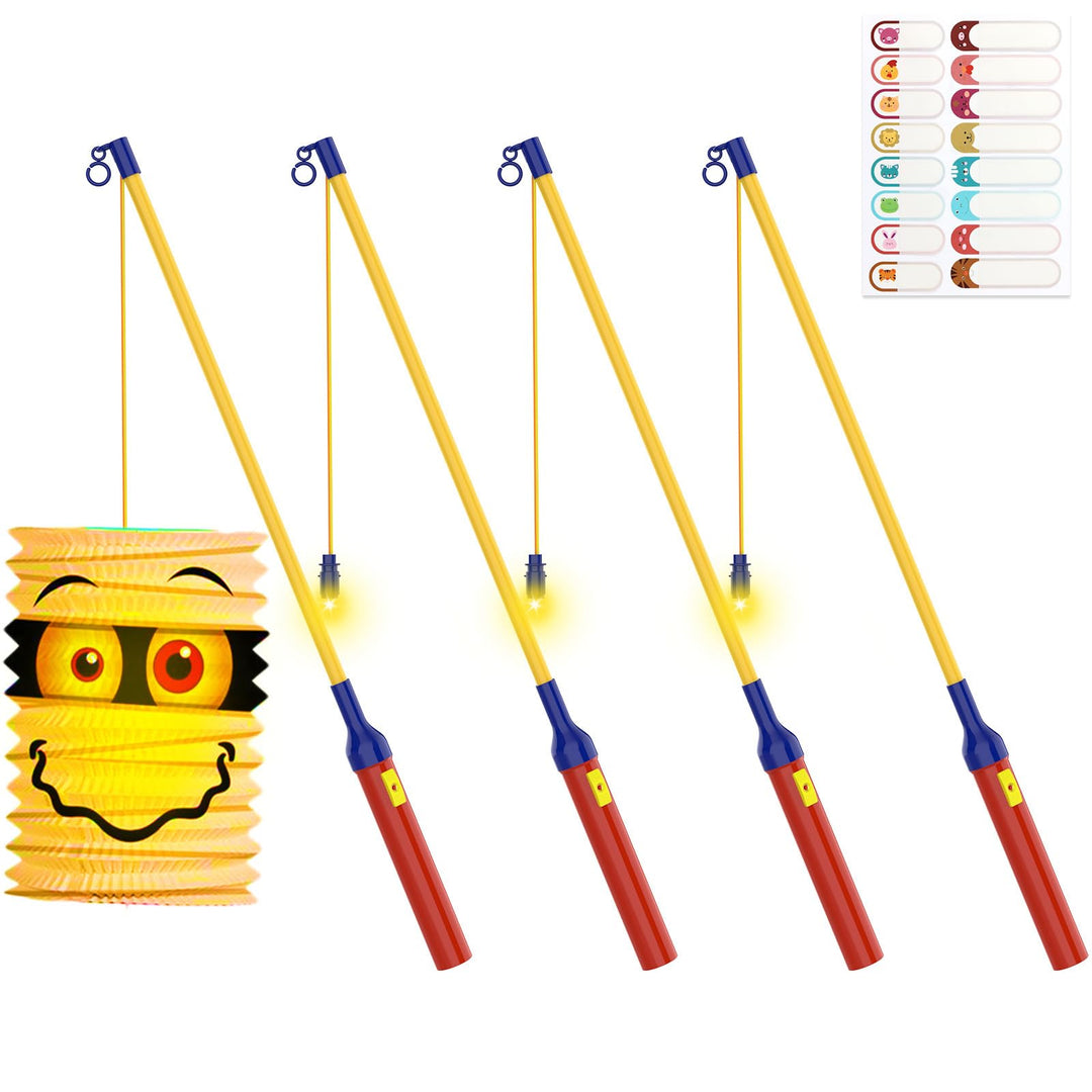 4 LED Laternenstab Electric 40cm für St Martin, Elektronischer Lantern Rods Stab Laternenumzüge Hall