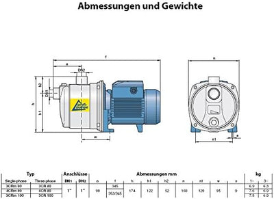 PROFI- PUMPE HAUSWASSERWERK HAUSWASSERAUTOMAT SELBSTANSAUGEND KREISELPUMPE PUMPE INNO-TEC 750 Watt L