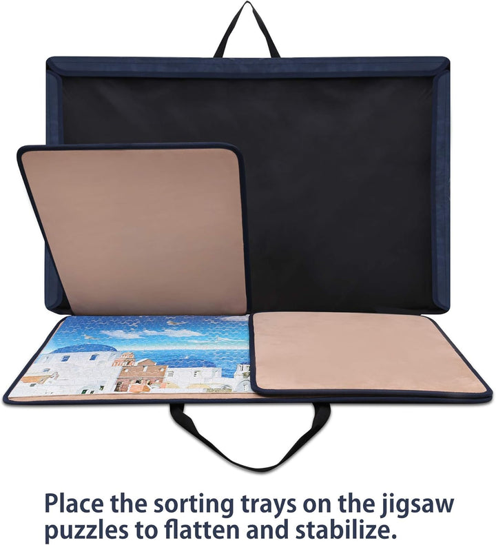 Becko Jigsaw Puzzle Board Tragbarer Puzzle-Koffer/Puzzle-Aufbewahrung/Puzzle-Sparer/Puzzle-Speichers