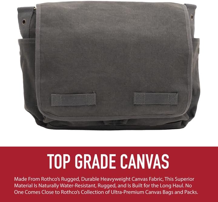 Rothco Heavyweight Canvas Messenger Bag Classic, blau Einheitsgrösse Mehrfarbig, Einheitsgrösse Mehr