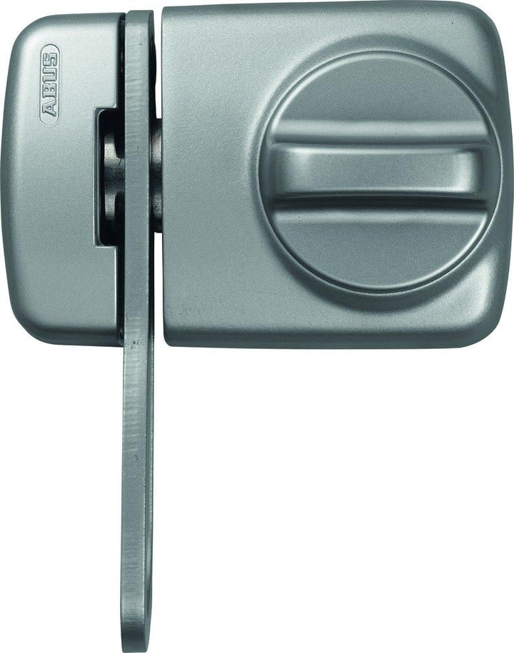 ABUS 589249 7530 S Tür-Zusatzschloss mit Sperrbügel für Türen mit schmalen Rahmenprofilen, silber, S