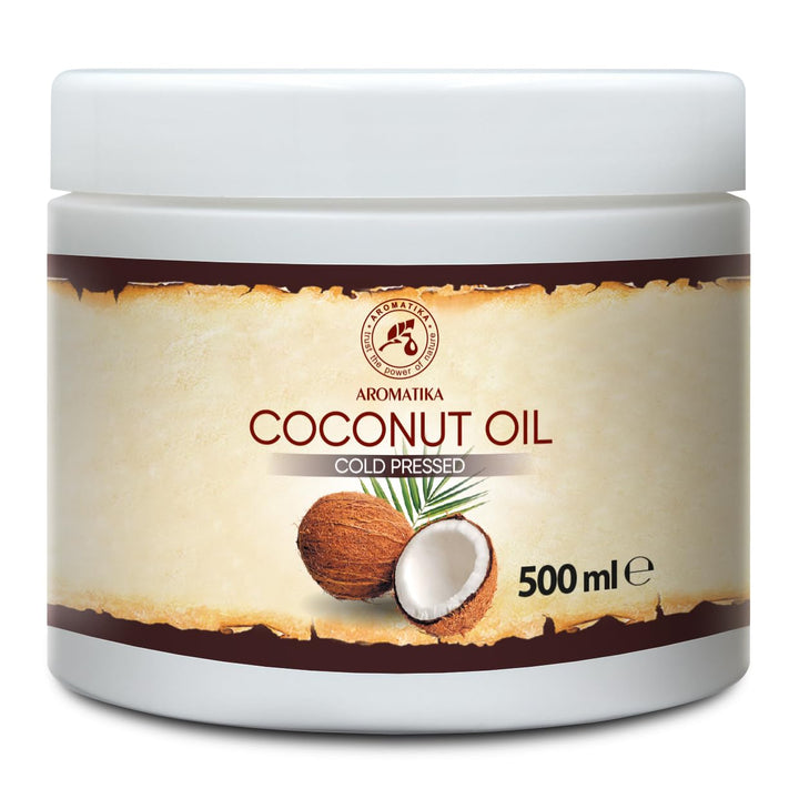 Kokosöl 500ml - Cocos Nucifera - Indonesien - Kaltgepresst - Rein & Natürlich - Kokosnussöl - Unraff