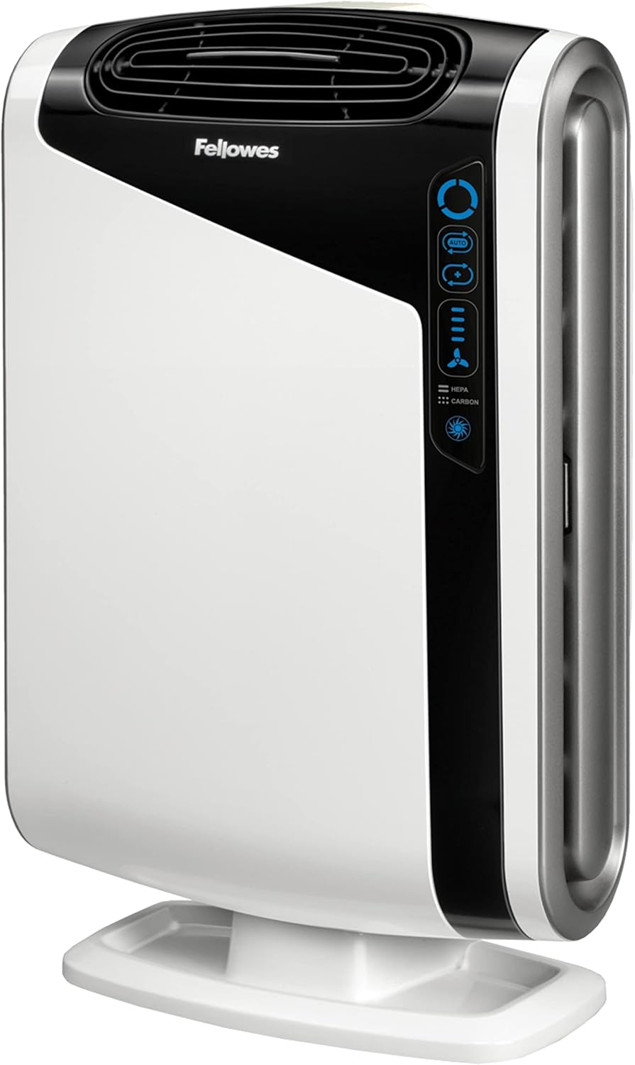 Fellowes HEPA Luftreiniger AeraMax DX95 für 28-42qm, 3-5 Luftwechsel/Std., True HEPA und Kohlefilter