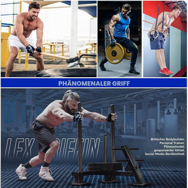 RDX Fitness Handschuhe Damen Herren, Gewichtheben Trainingshandschuhe Krafttraining, rutschfest Gym