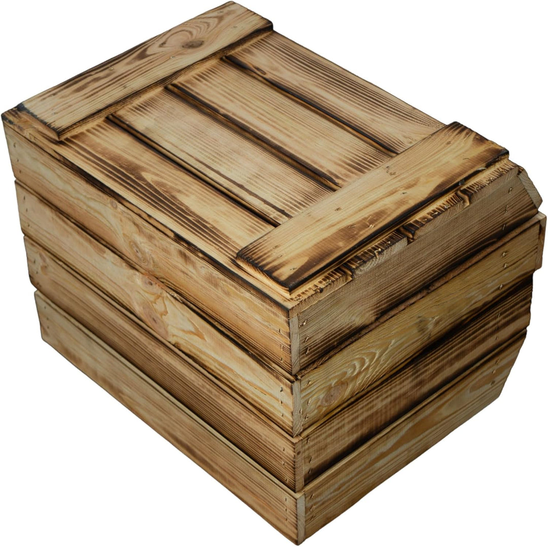 Kistenkolli Altes Land Kartoffelsteige 40x33x30 cm Gemüsekiste Obsthorde Gemüsekorb Kartoffelkiste z