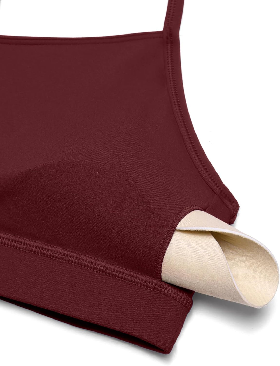 CRZ YOGA Damen Butterluxe Racerback Sport BH Gepolstert Ohne Bügel Y-Rücken Yoga Bra Sommer Atmungsa