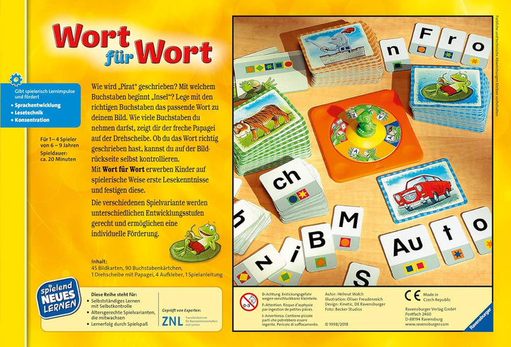 Ravensburger 24955 - Wort für Wort - Spielen und Lernen für Kinder & 80349 - Lernen Lachen Selbermac