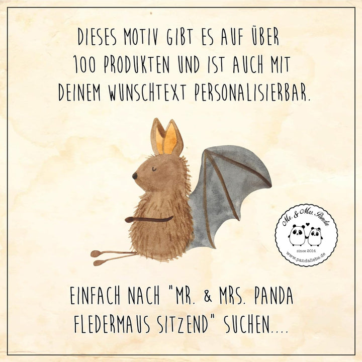 Mr. & Mrs. Panda Motiv WC Sitz Fledermaus sitzend - Geschenk, Klodeckel, lustige Sprüche, entspannen