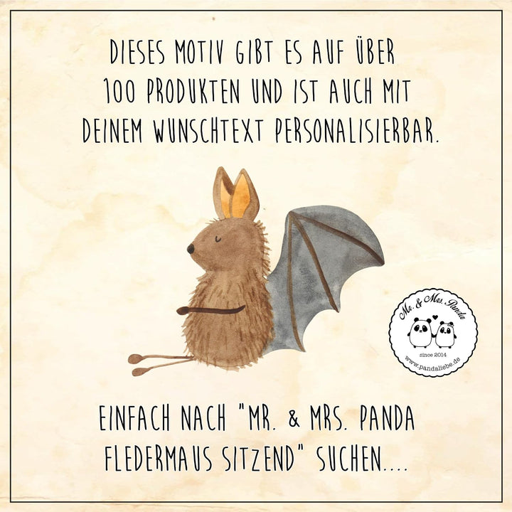 Mr. &amp; Mrs. Panda Motiv WC Sitz Fledermaus sitzend - Geschenk, WC-Sitz, Motivation, Klobrille, Gute L